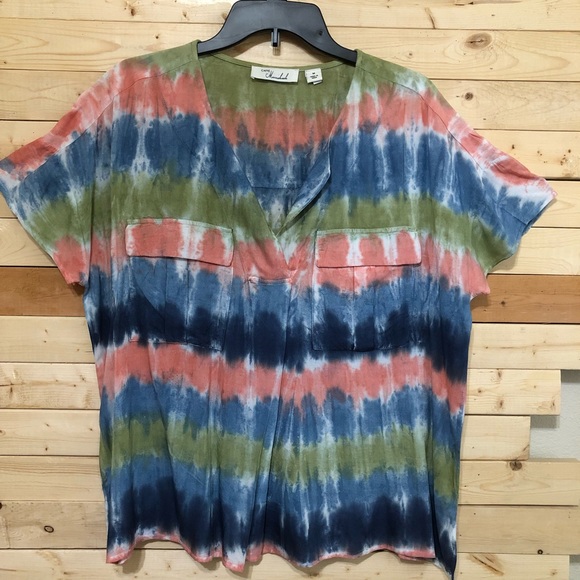 Caffe Marrakesh Tops - Caffe Marrakesh Tie Dye Top size M